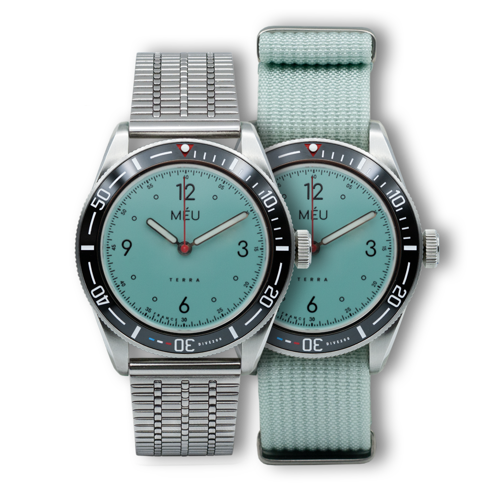 TERRA DIVE 200 - Lagoon Blue (Stainless Steel & Nylon)