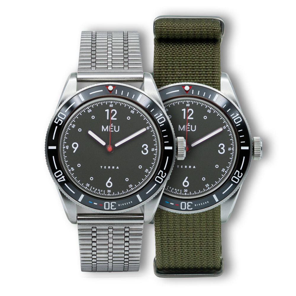 TERRA DIVE 200 - Vert Hyperion (Acier inoxydable & Nylon)