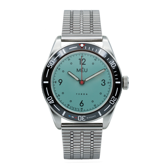 TERRA DIVE 200 - Bleu Lagon (Acier inoxydable & Nylon)