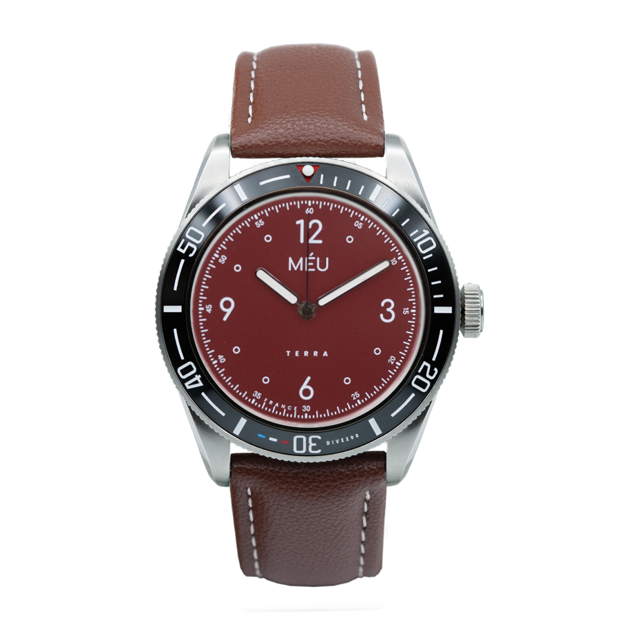 TERRA DIVE 200 - Rose Agate (Cuir végan de pomme marron & Nylon)