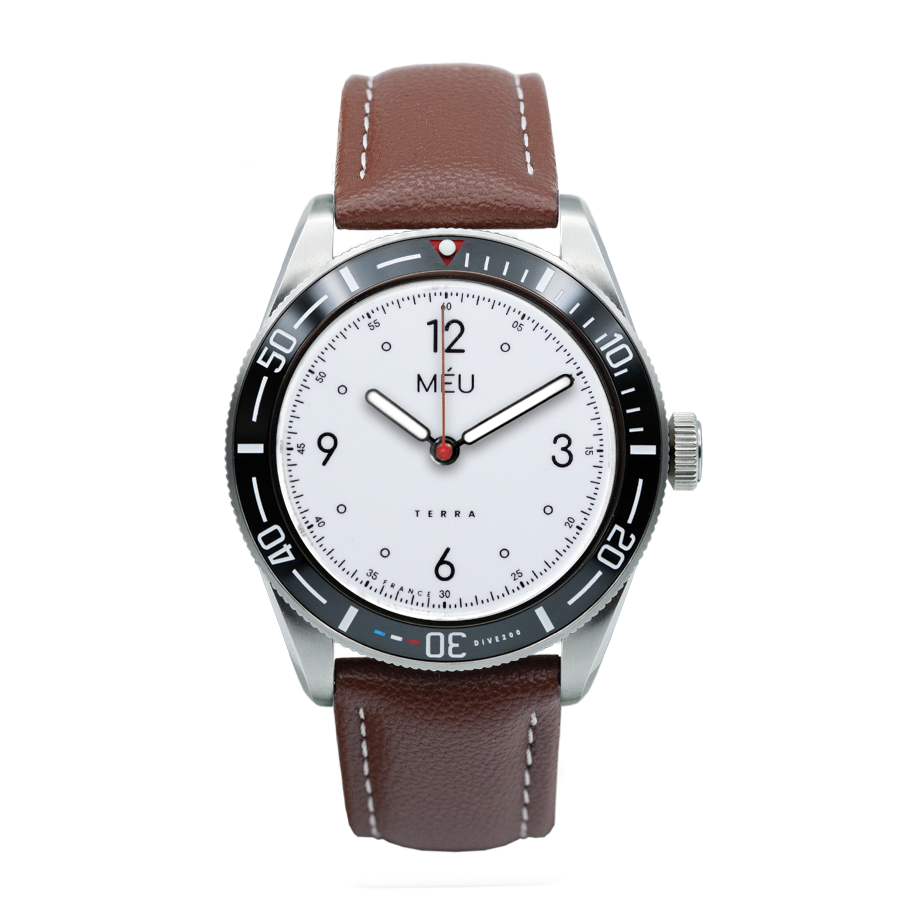 TERRA DIVE 200 - Pure White (Brown Apple Vegan Leather & Nylon)