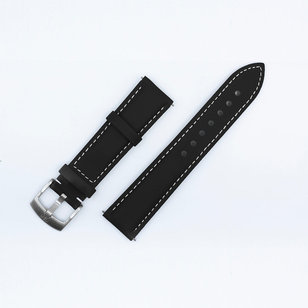 Two-piece bracelet (black apple leather)