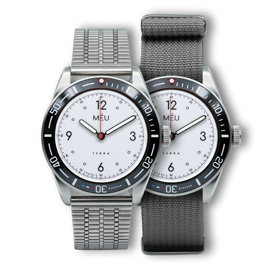 TERRA DIVE 200 - Blanc pur (Acier inoxydable & Nylon)