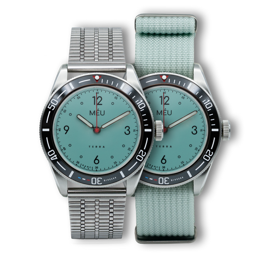 TERRA DIVE 200 - Bleu Lagon (Acier inoxydable & Nylon)