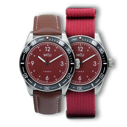 TERRA DIVE 200 - Rose Agate (Cuir végan de pomme marron & Nylon)