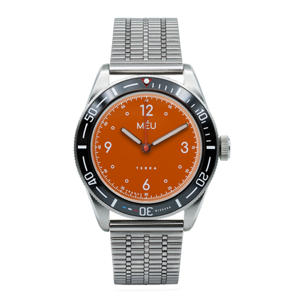 TERRA DIVE 200 - Orange solaire (Acier inoxydable & Nylon)