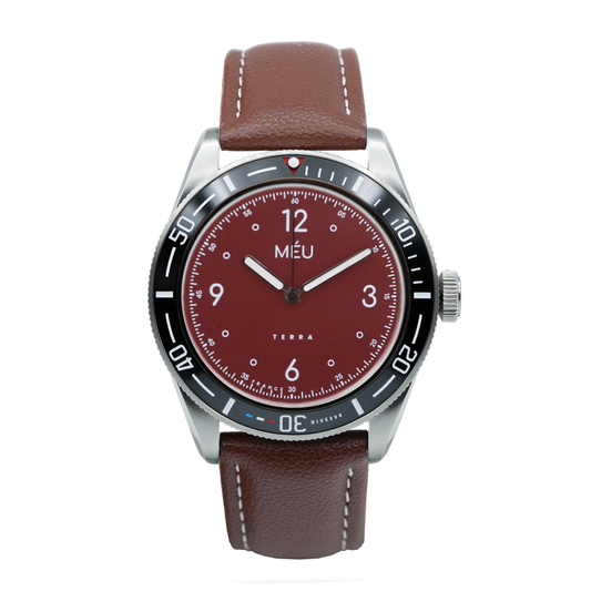 TERRA DIVE 200 - Rose Agate (Cuir végan de pomme marron & Nylon)