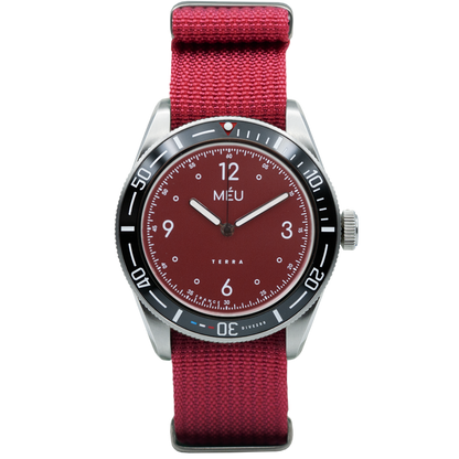 TERRA DIVE 200 - Rose Agate (Acier inoxydable & Nylon)