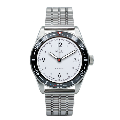 TERRA DIVER 200 - Pure White (Stainless Steel and Nylon)
