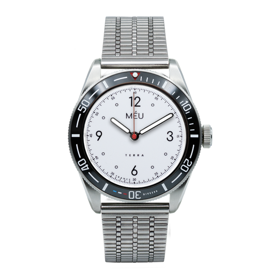 TERRA DIVE 200 - Blanc pur (Acier inoxydable & Nylon)