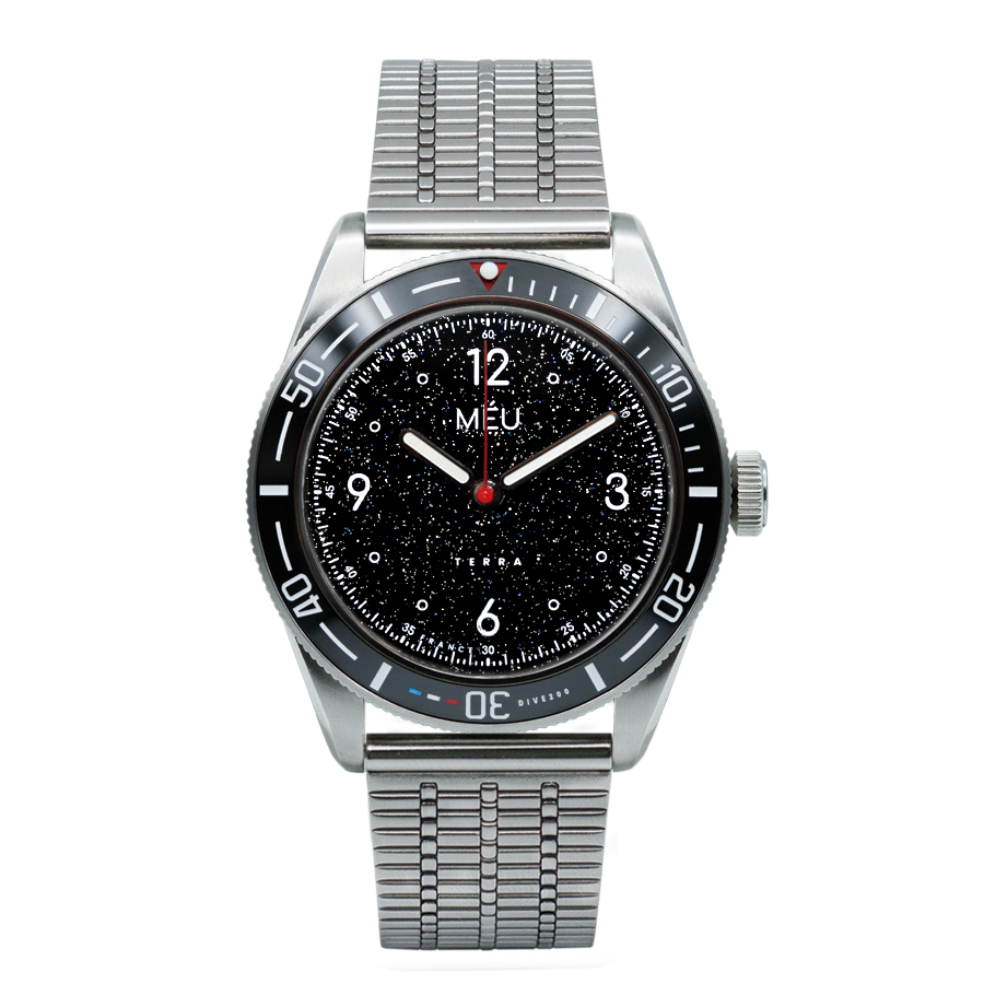 TERRA DIVE 200 - Noir ciel profond (Acier inoxydable & Nylon)