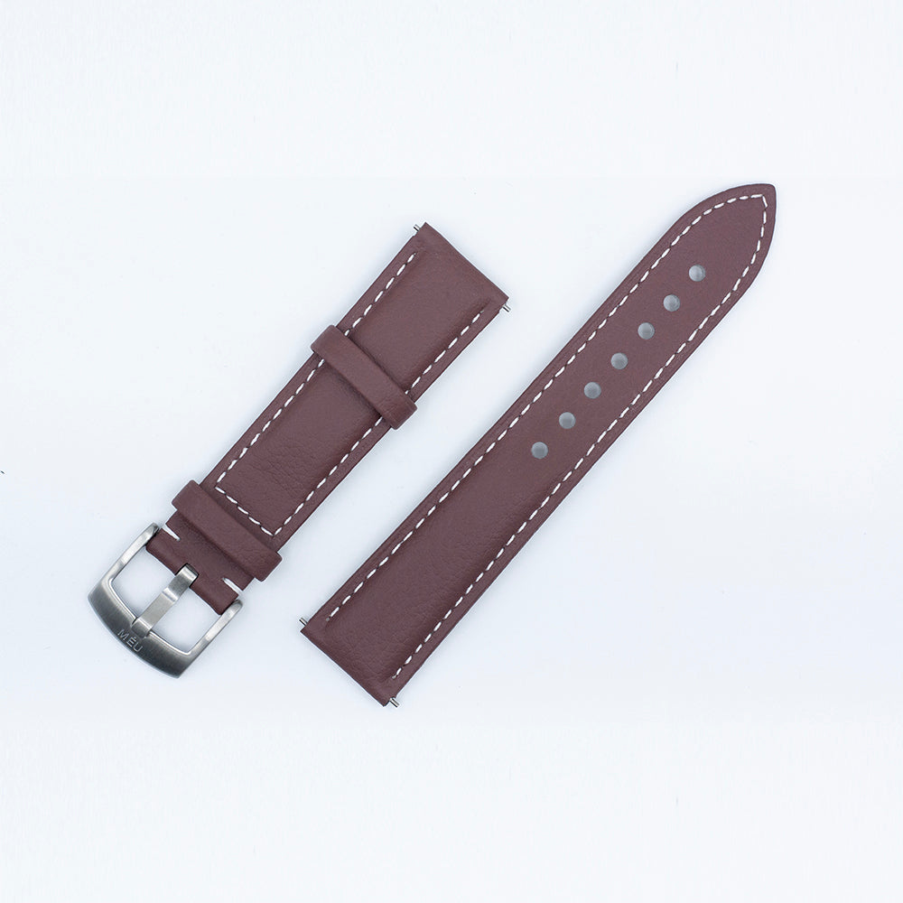 Two-piece bracelet (brown apple leather)