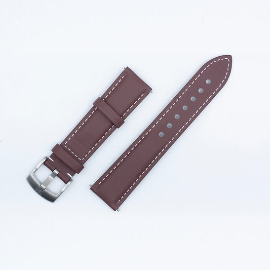 Two-piece bracelet (brown apple leather)