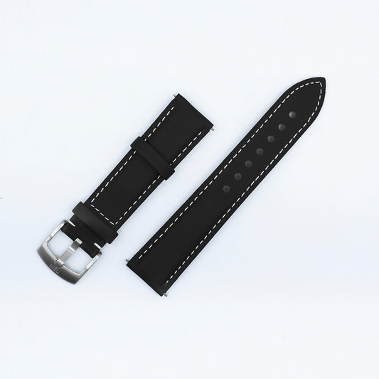 Two-piece bracelet (black apple leather)